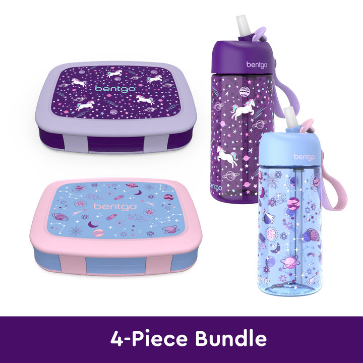 Bentgo Kids Prints Lunch Boxes & Water Bottles V1