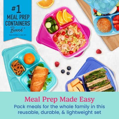 Bentgo Easyboxes 3-Compartment Food Containers 8-Piece Set