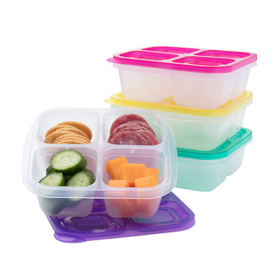 Bentgo Easyboxes 4-Compartment Snack Containers 8-Piece Set - Brights