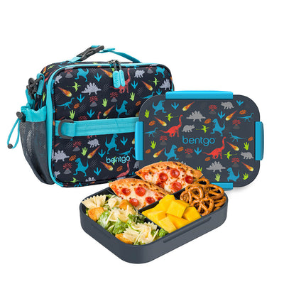 Bentgo Kids Snap & Go 2-Piece Lunch Set - Dinosaur