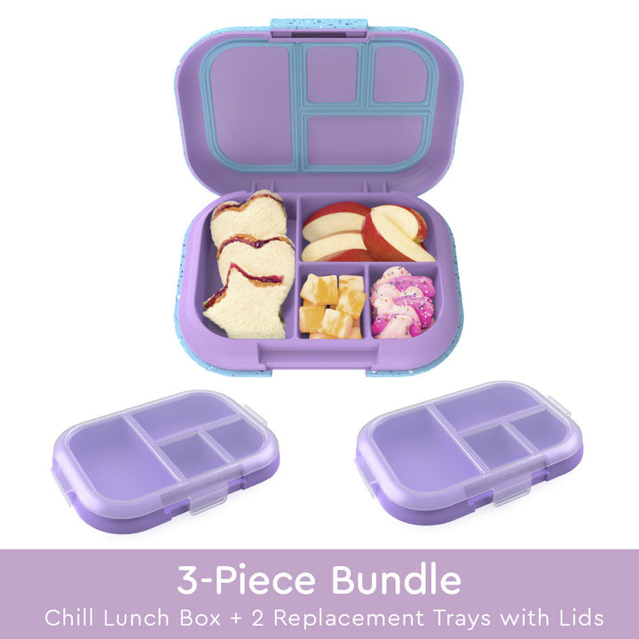 Bentgo Chill Kids Lunch Box & 2 Extra Trays with Lids I6