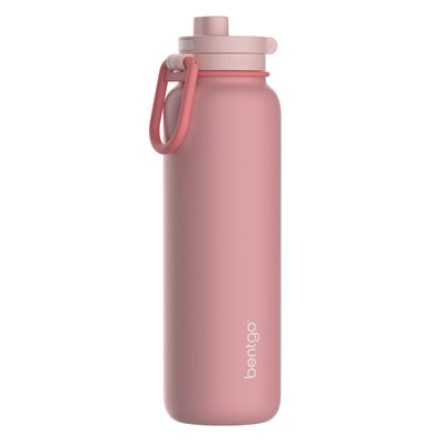 Bentgo Flip 2-in-1 Water Bottle (32 fl oz) - Blushing