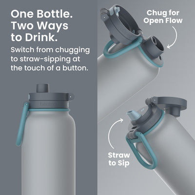Bentgo Flip 2-in-1 Water Bottle (32 fl oz)