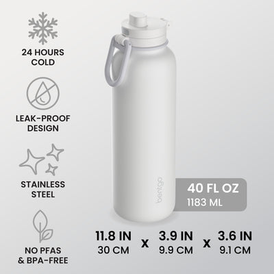 Bentgo Flip 2-in-1 Water Bottle (40 fl oz)