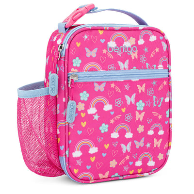 Bentgo Kids Insulated Lunch Tote - Rainbows and Butterflies