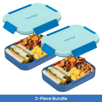 Bentgo Kids Snap & Go Lunch Box (2-Pack) - Blue