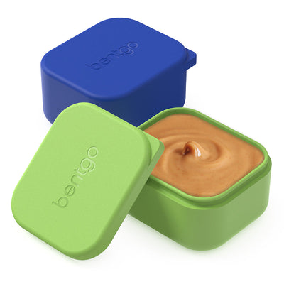 Bentgo Kids Sidekicks 2-Pack Silicone Container Set - Blue and Green
