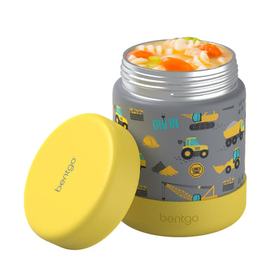 Bentgo Kids Stainless Steel Food Jar - Construction Trucks
