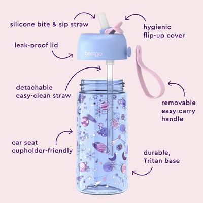 Bentgo Kids Prints Water Bottle (2-Pack)