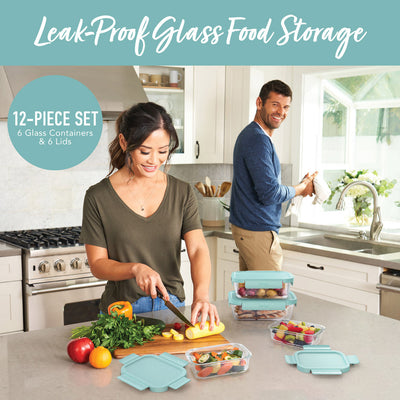 Bentgo Glass Leak-Proof Food Storage Set (12-Piece)