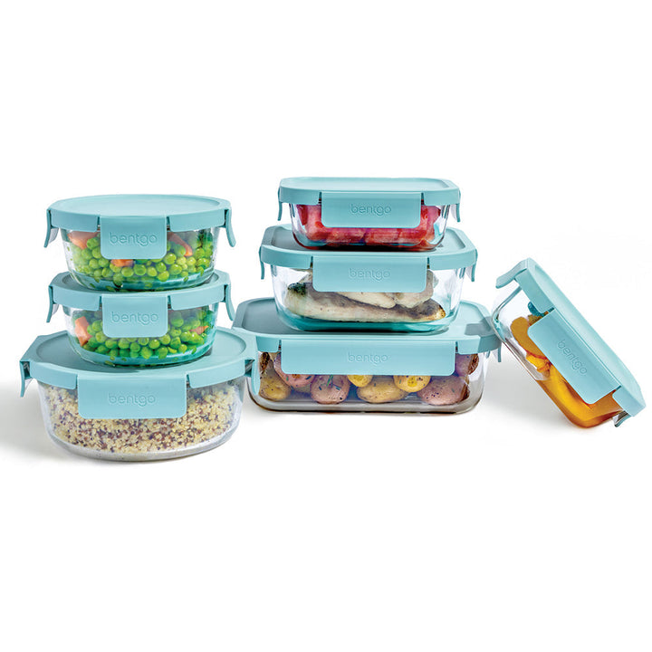 Bentgo Glass Leak-Proof Food Storage Set (14-Piece) N6