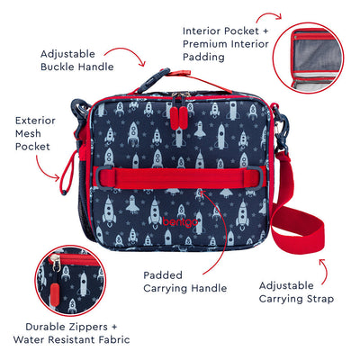 Bentgo Kids Prints Lunch Box, Lunch Bag, & Ice Packs