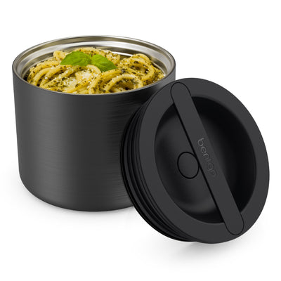 Bentgo Stainless Steel Insulated Food Container - Carbon Black