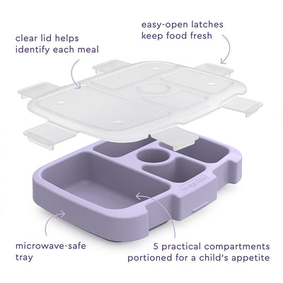 Bentgo Kids Prints Tray with Transparent Cover